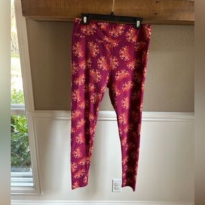 💐LuLaRoe Floral Leggings TC
